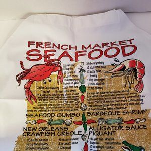 New Orleans French Market Seafood Recipe Apron
